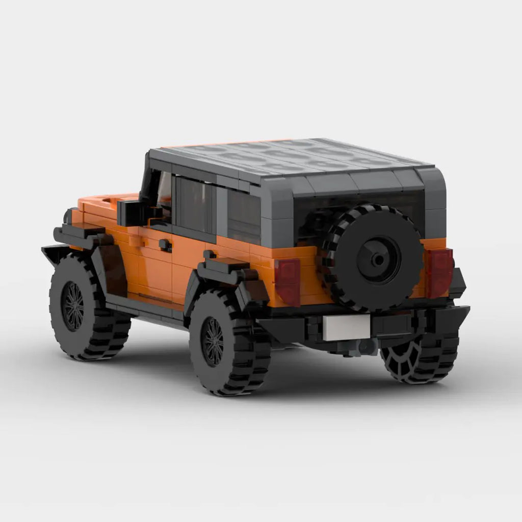 Ford Bronco brick model - side profile view - TheBrickTube