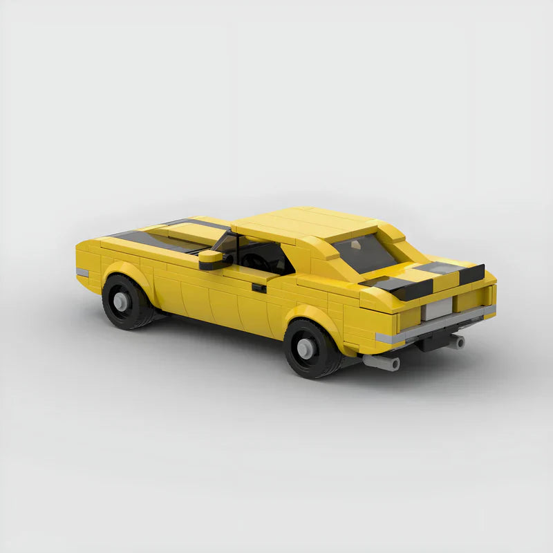 Chevrolet Camaro Z28 brick model - side profile view - TheBrickTube
