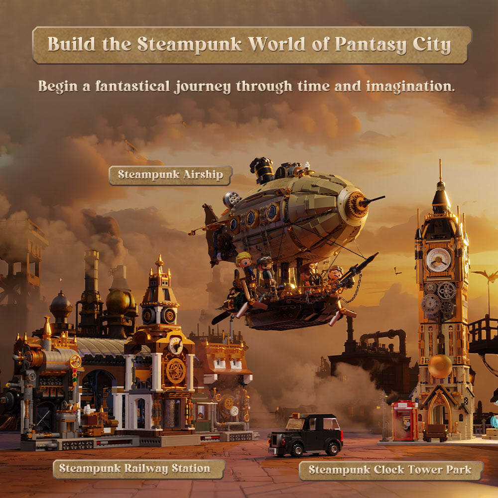 Pantasy Steampunk Airship 85021 - Image 6 of 7 | TheBrickTube