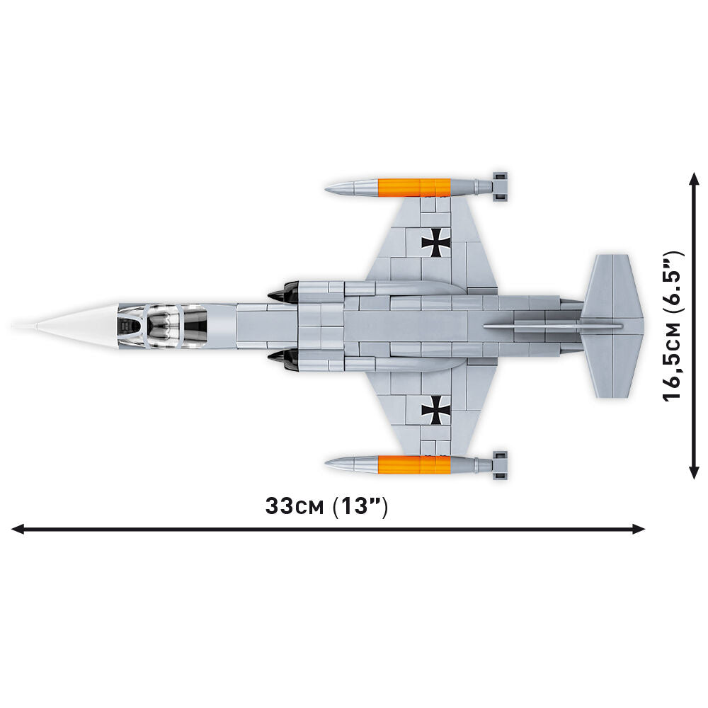 LOCKHEED F-104 Starfighter Jet Fighter Building Set - Image 6 of 6 | TheBrickTube