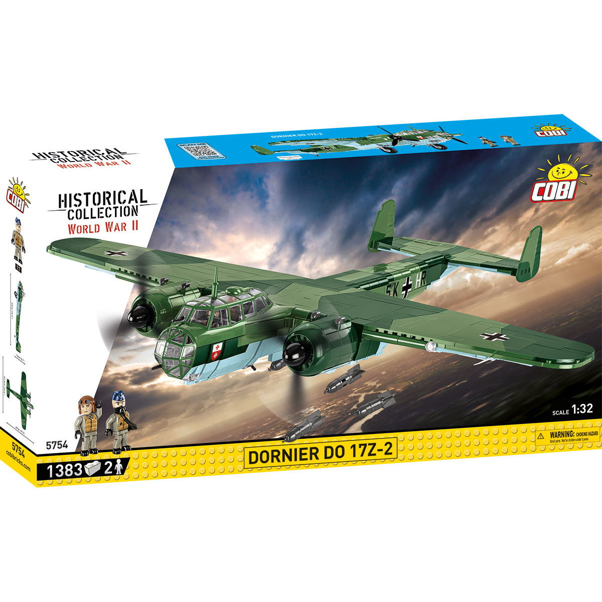 Dornier DO 17Z-2 Light Bomber Building Set - Main Image | TheBrickTube