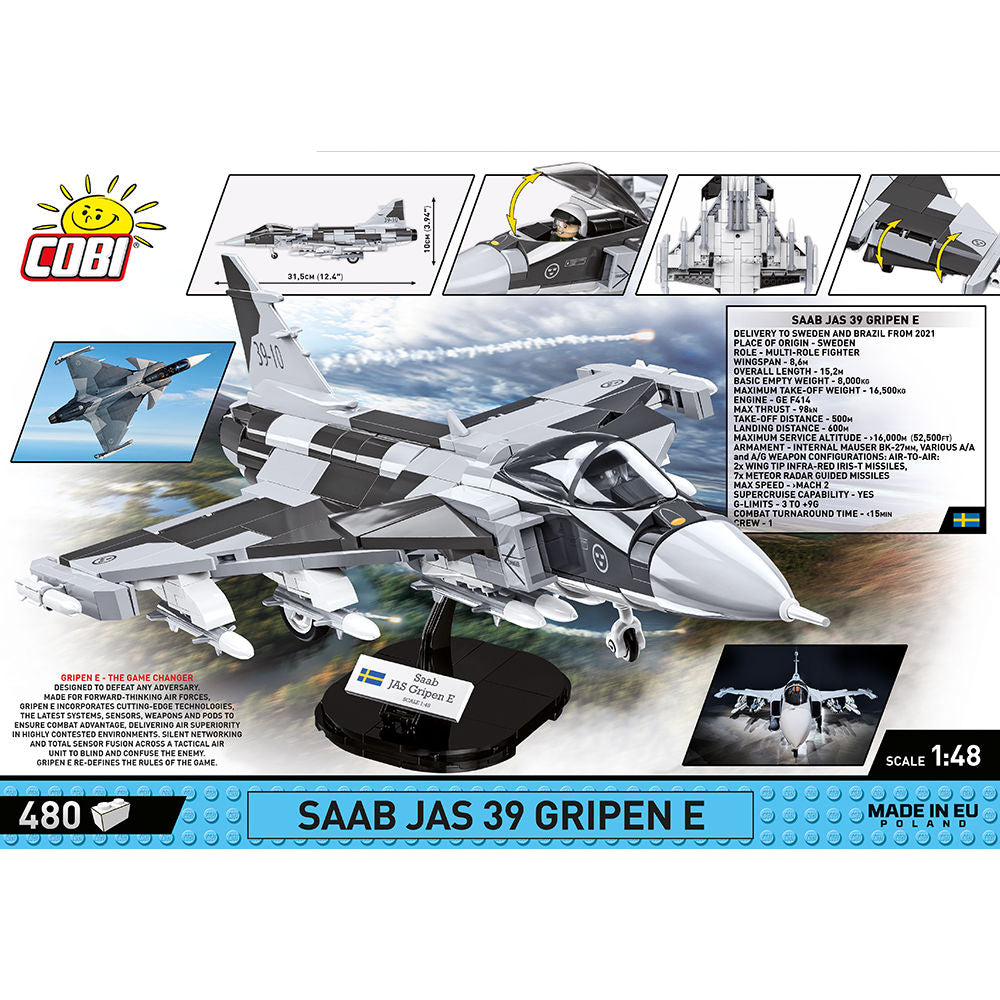 SAAB JAS 39 Gripen E Fighter Jet Building Set - Image 4 of 6 | TheBrickTube