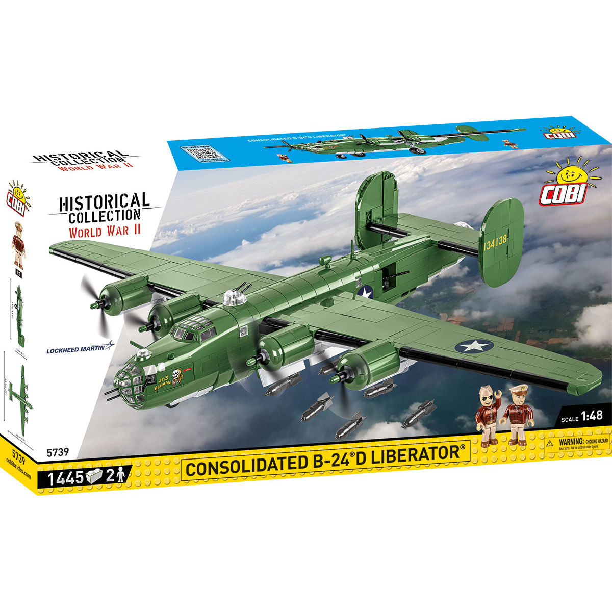 Consolidated B-24D Liberator Bomber Building Set - Main Image | TheBrickTube