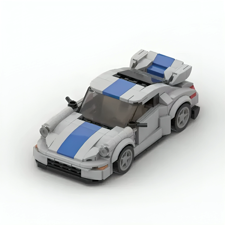 Porsche 911 Gunther Werks brick model - detail close-up - TheBrickTube
