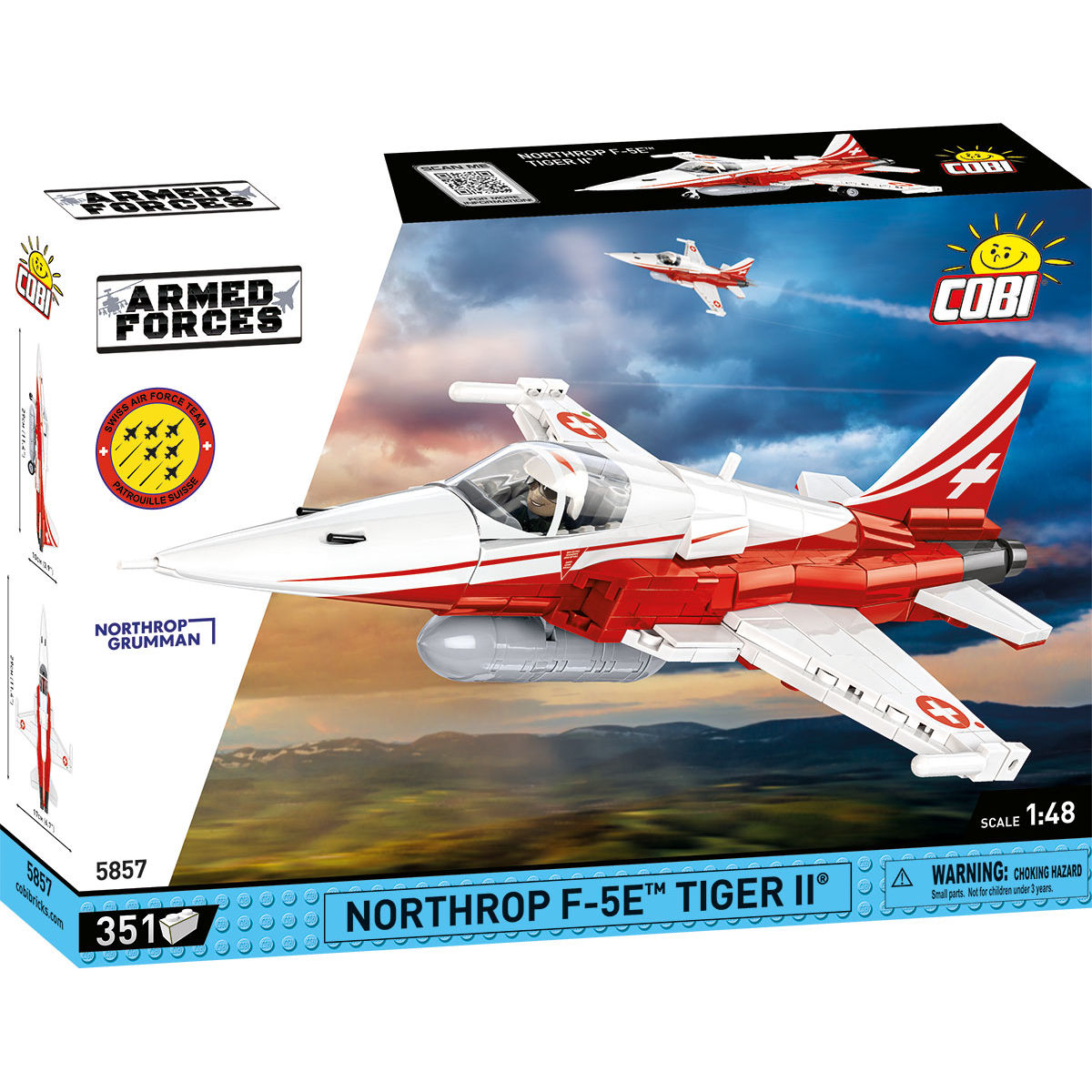 Northrop F-5E Tiger II Jet Building Set - Main Image | TheBrickTube