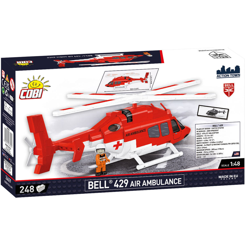 Bell 429 Air Ambulance Helicopter Building Set - Image 2 of 6 | TheBrickTube