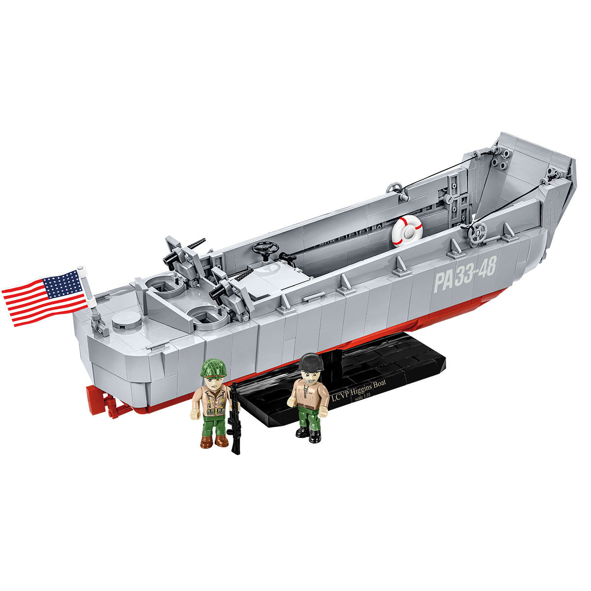 LCVP Higgins Boat Landing Craft Building Set - Image 6 of 6 | TheBrickTube