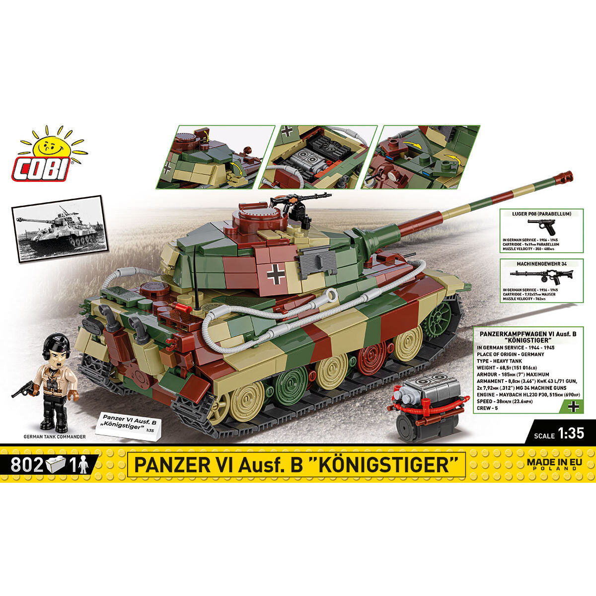 Panzer VI Ausf. B "Königstiger" Building Set - Image 4 of 6 | TheBrickTube
