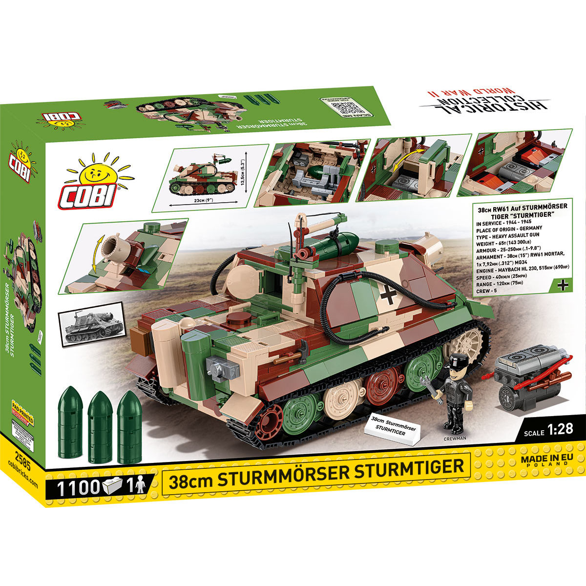 38cm Sturmmörser Sturmtiger Assault Gun Building Set - Image 2 of 6 | TheBrickTube