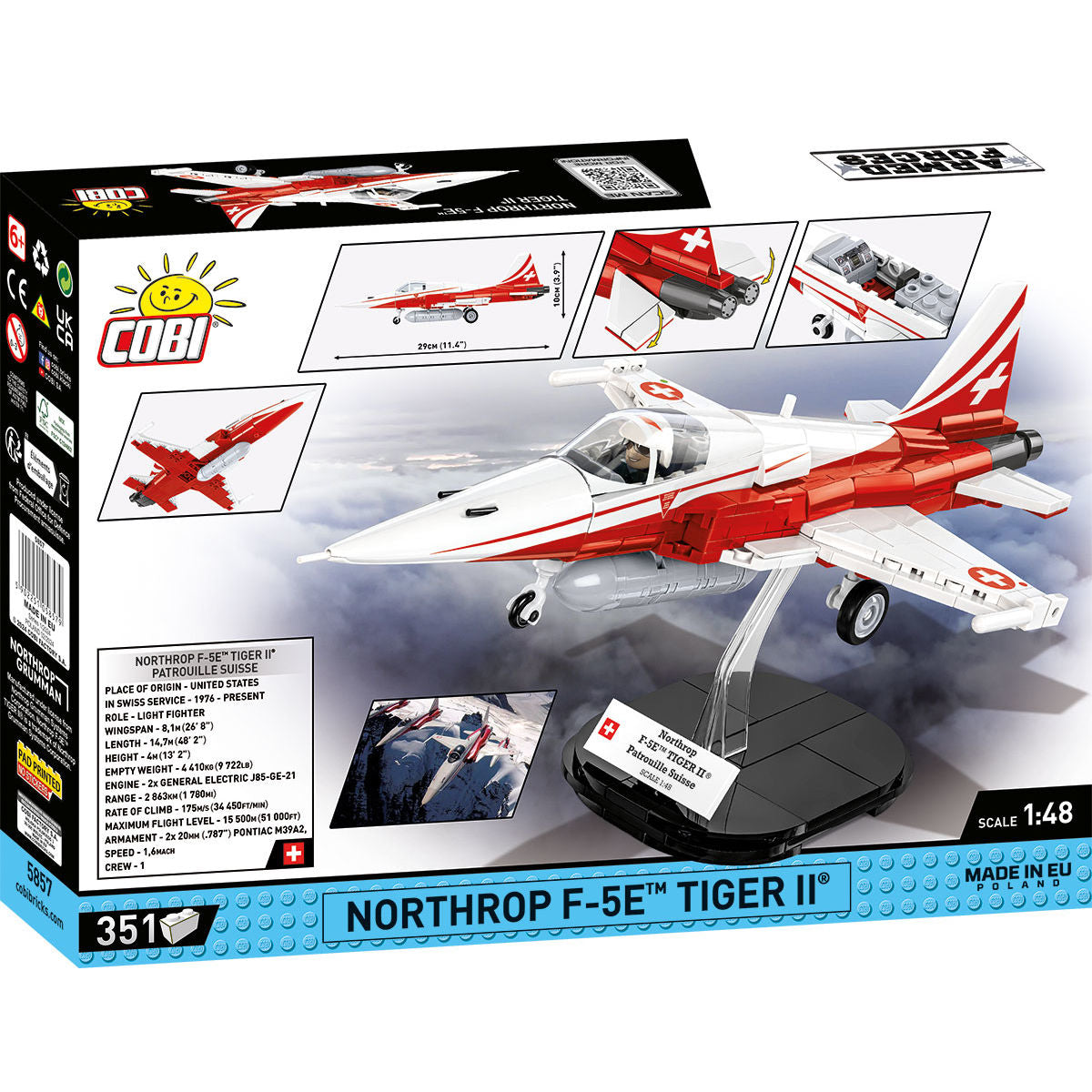Northrop F-5E Tiger II Jet Building Set - Image 2 of 6 | TheBrickTube