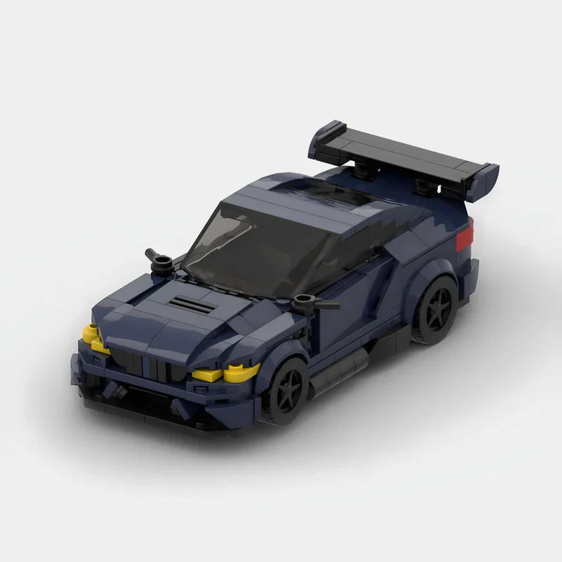 BMW M4 F80 brick model - front angle view - TheBrickTube