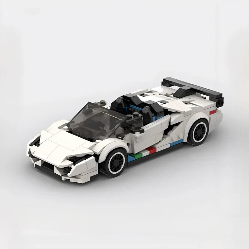 Lamborghini Aventador SVJ brick model - front angle view - TheBrickTube
