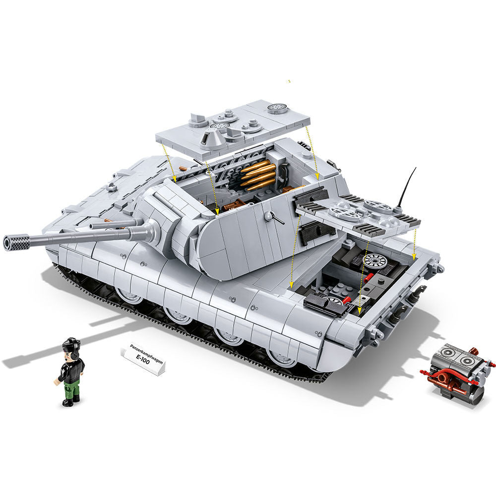 Panzerkampfwagen E-100 Tank Building Set - Image 6 of 6 | TheBrickTube