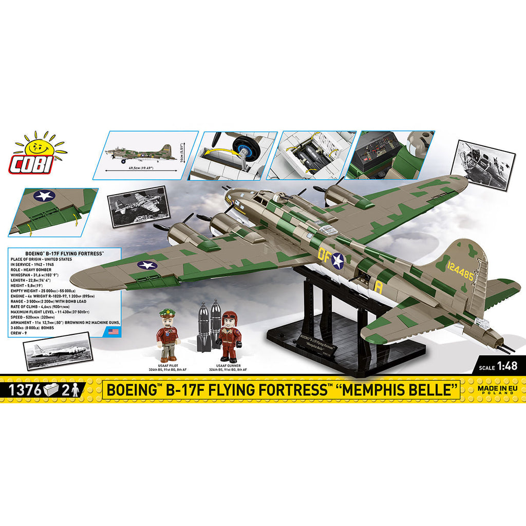 Executive Edition Boeing B-17F Flying Fortress "Memphis Belle" Building Set - Image 4 of 6 | TheBrickTube