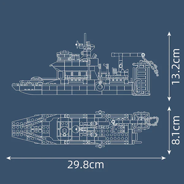 MouldKing 10134 Mini Underwater Exploration Ship City - Image 6 of 8 | TheBrickTube