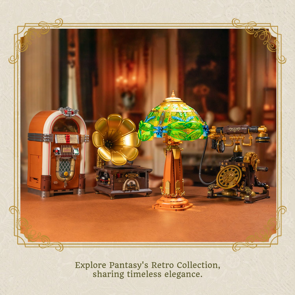 Pantasy Stained Glass Table Lamp 85042 - Image 7 of 8 | TheBrickTube