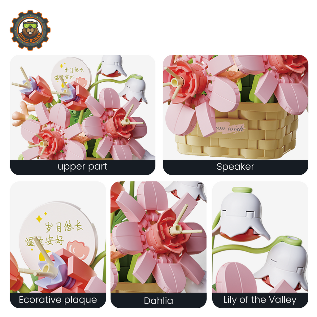 Lily Bell Promise Flower Building Blocks - Image 4 of 6 | TheBrickTube