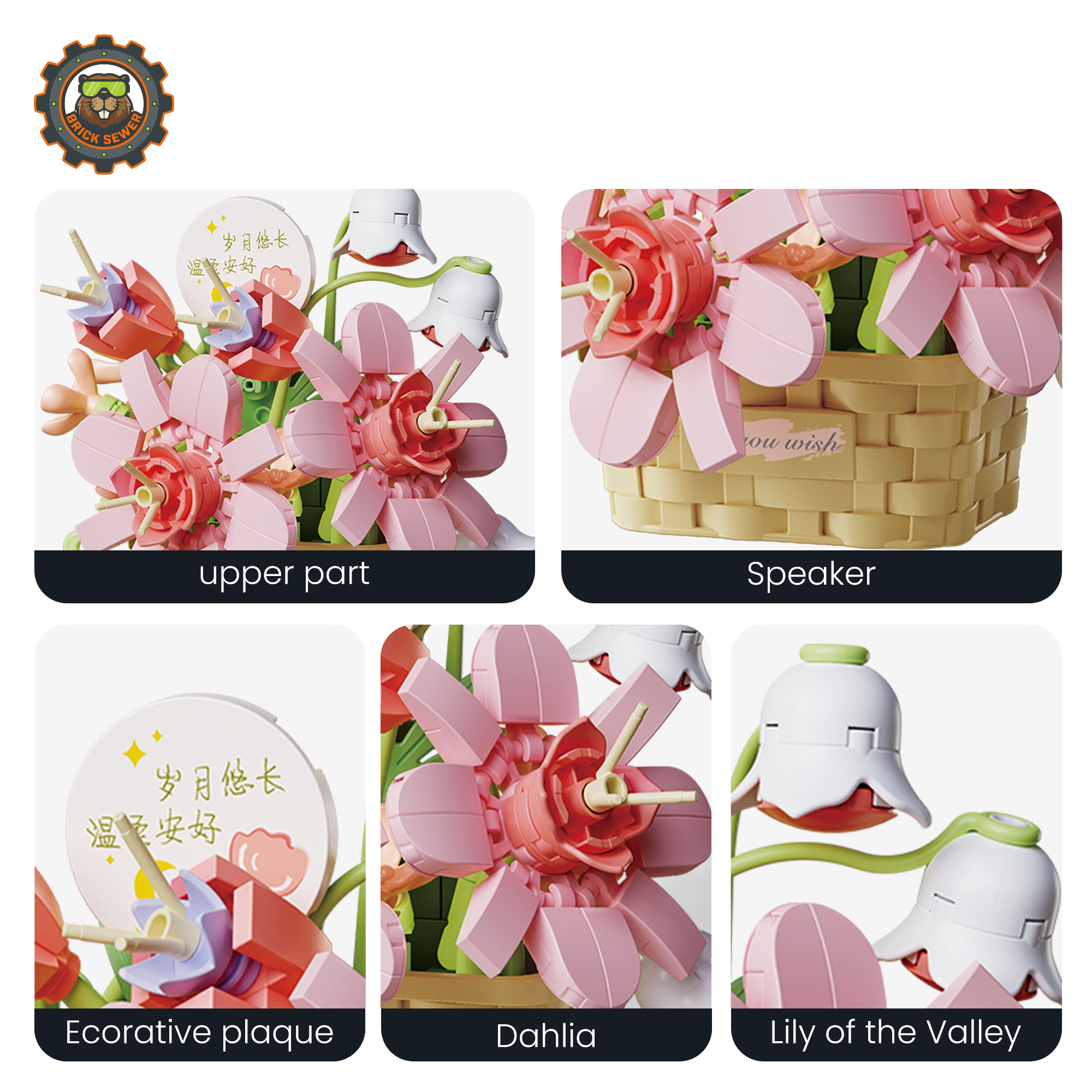 Lily Bell Promise Flower Building Blocks - Image 4 of 6 | TheBrickTube