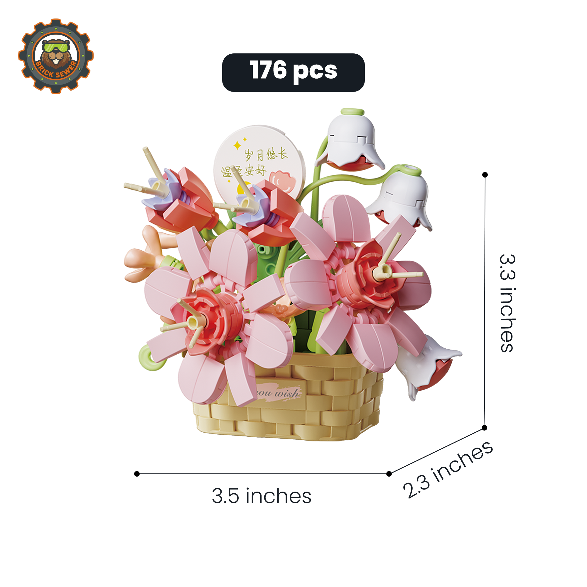 Lily Bell Promise Flower Building Blocks - Image 3 of 6 | TheBrickTube