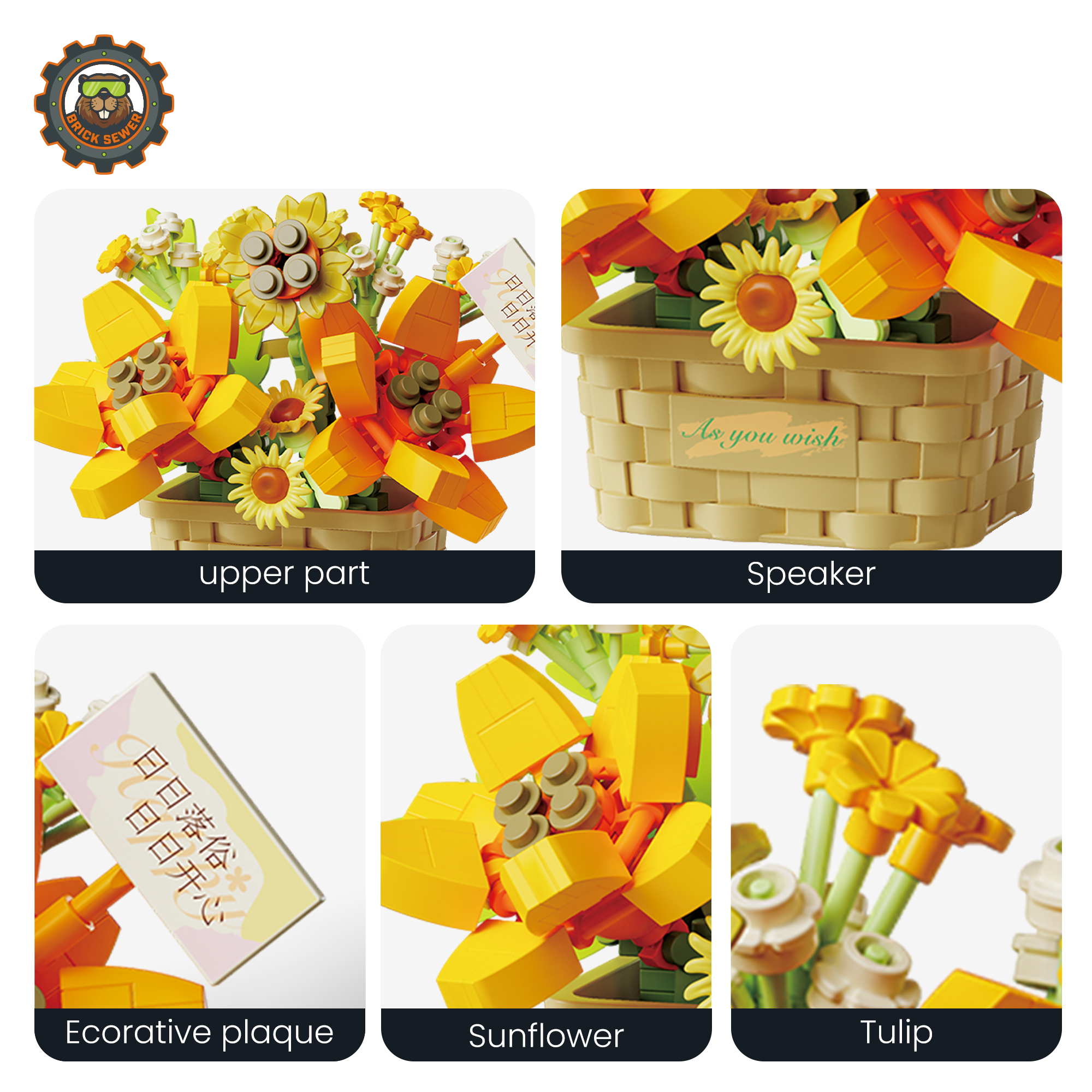 Summer Daydream Flower Building Blocks - Image 4 of 6 | TheBrickTube