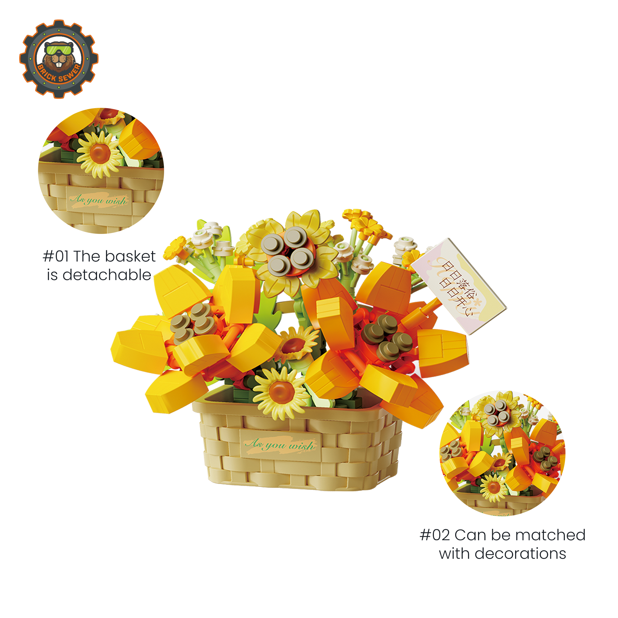 Summer Daydream Flower Building Blocks - Image 2 of 6 | TheBrickTube