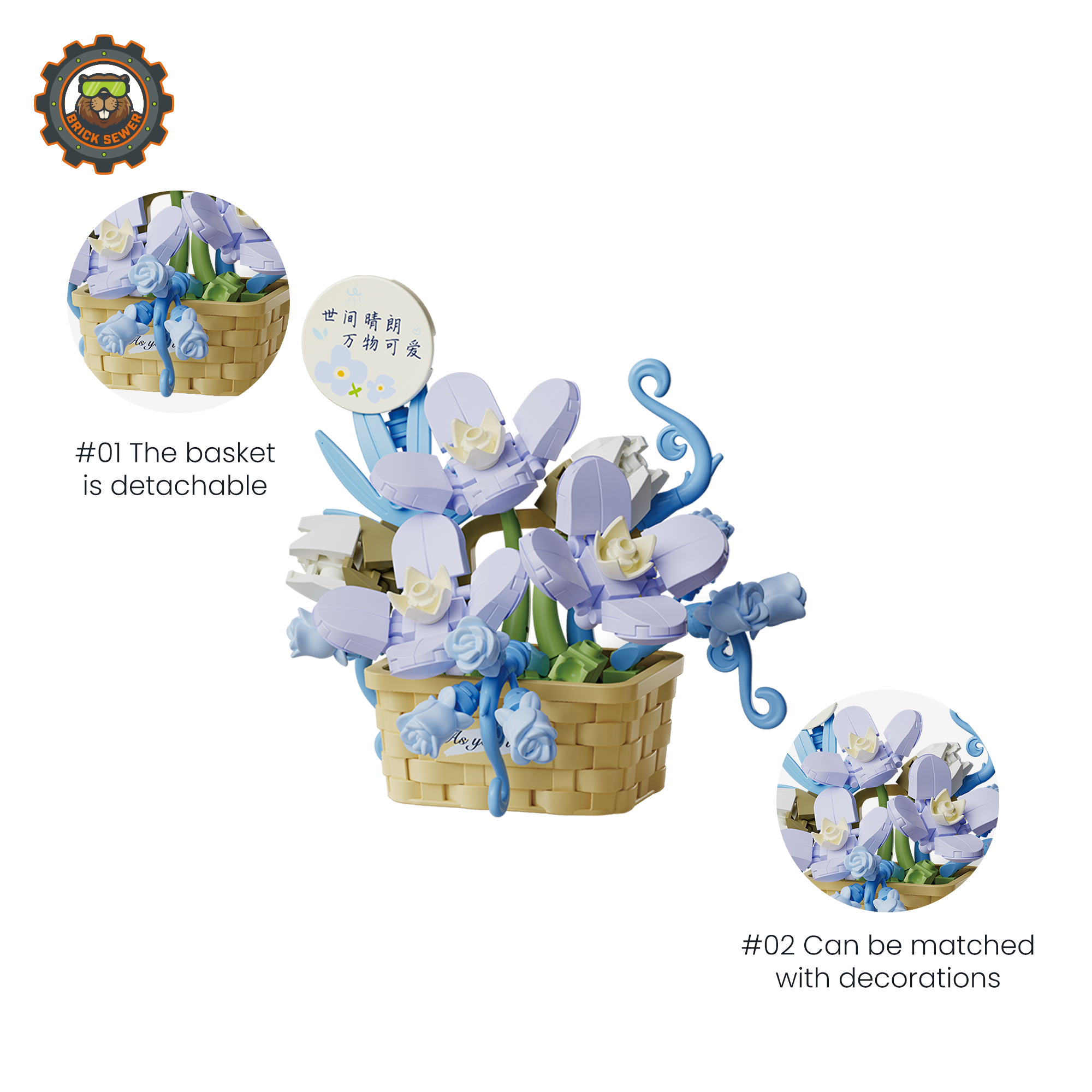 Faith in Bloom Flower Building Blocks - Image 2 of 6 | TheBrickTube