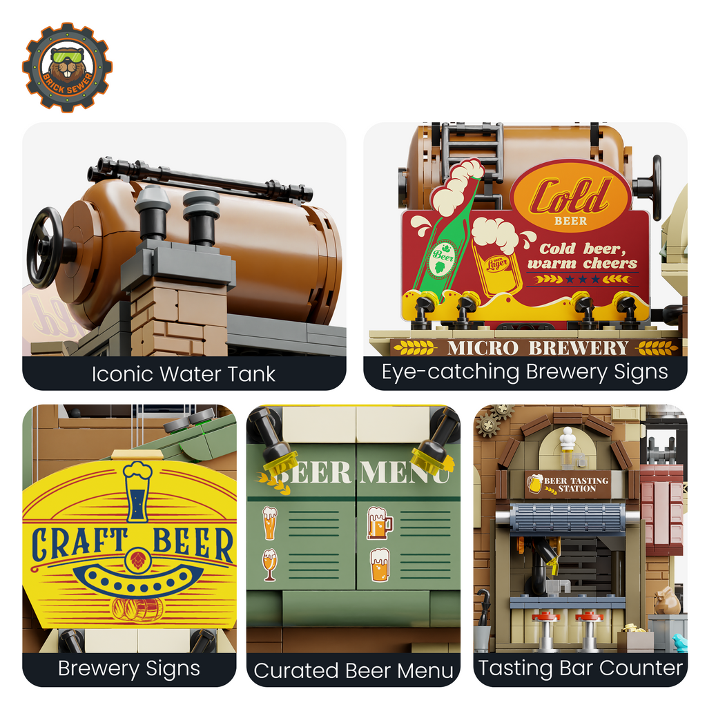 Craft Brewery 3266pcs | Brick Building Set - Image 4 of 8 | TheBrickTube