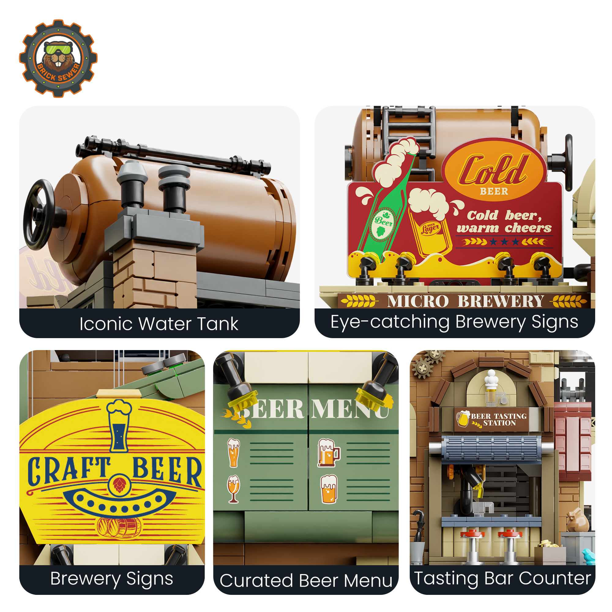 Craft Brewery 3266pcs | Brick Building Set - Image 4 of 8 | TheBrickTube