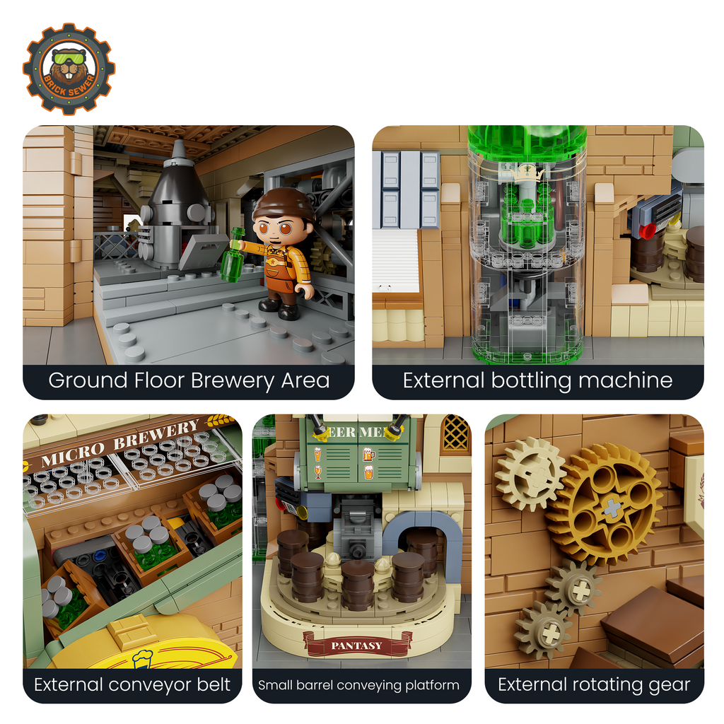 Craft Brewery 3266pcs | Brick Building Set - Image 5 of 8 | TheBrickTube