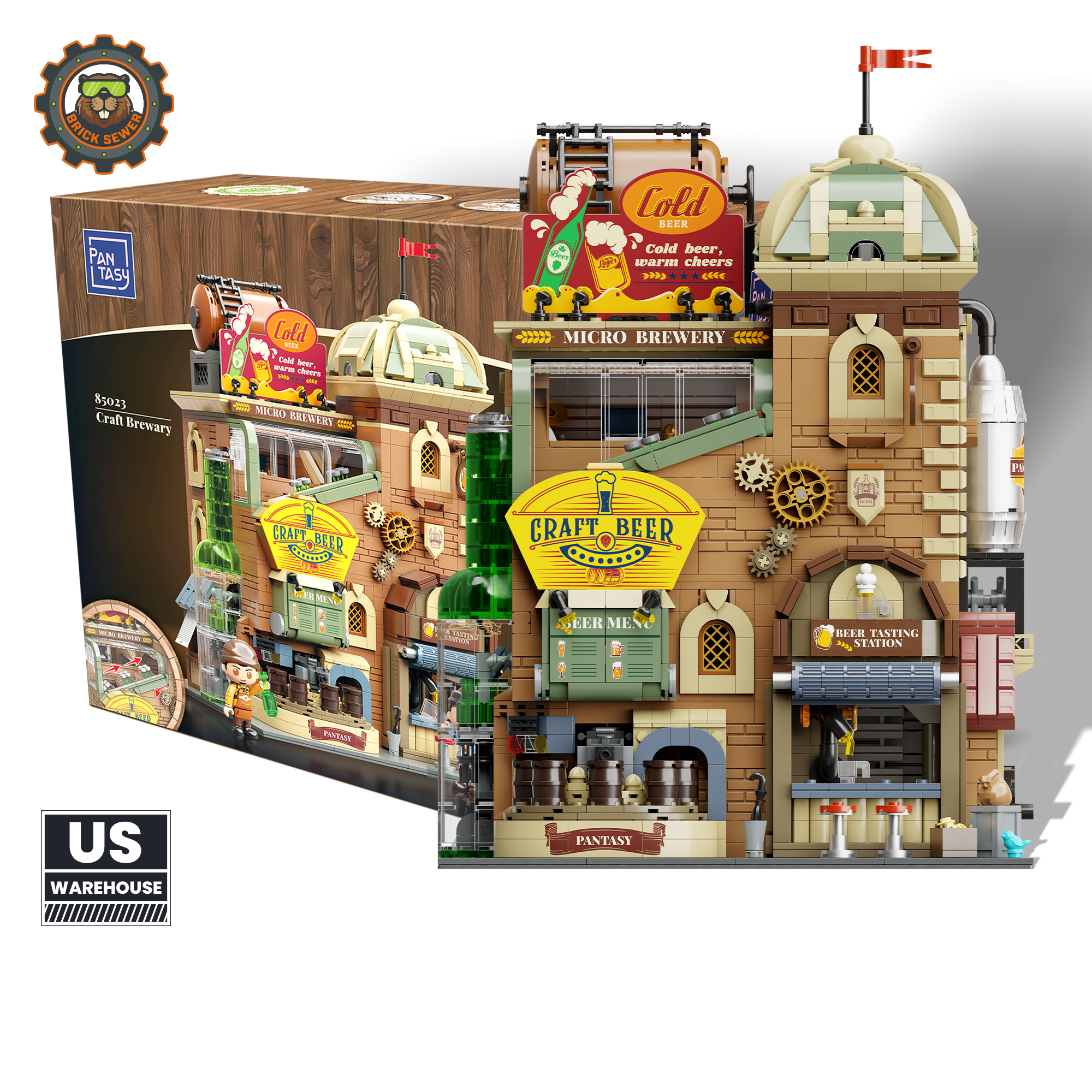 Craft Brewery 3266pcs | Brick Building Set - Main Image | TheBrickTube