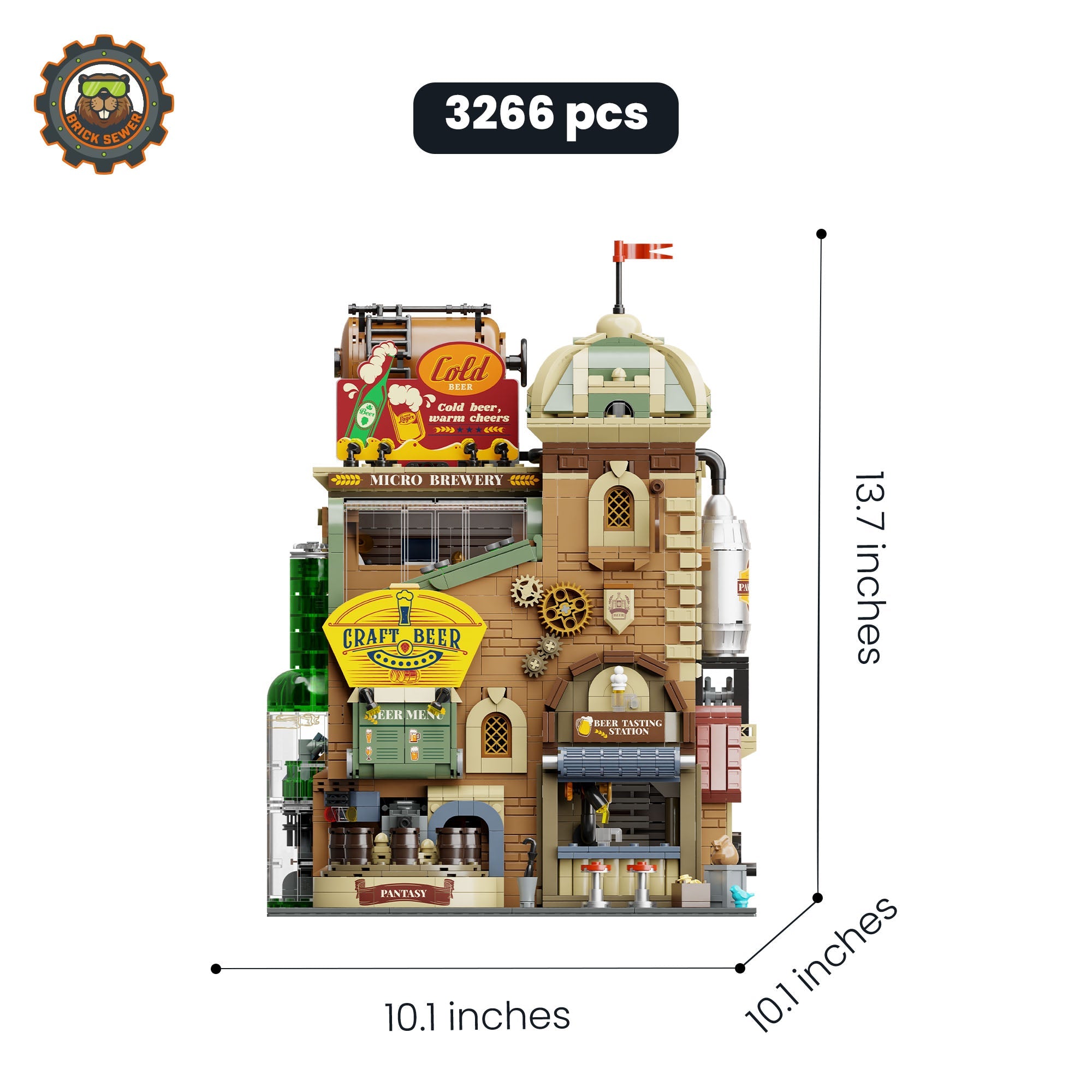 Craft Brewery 3266pcs | Brick Building Set - Image 3 of 8 | TheBrickTube