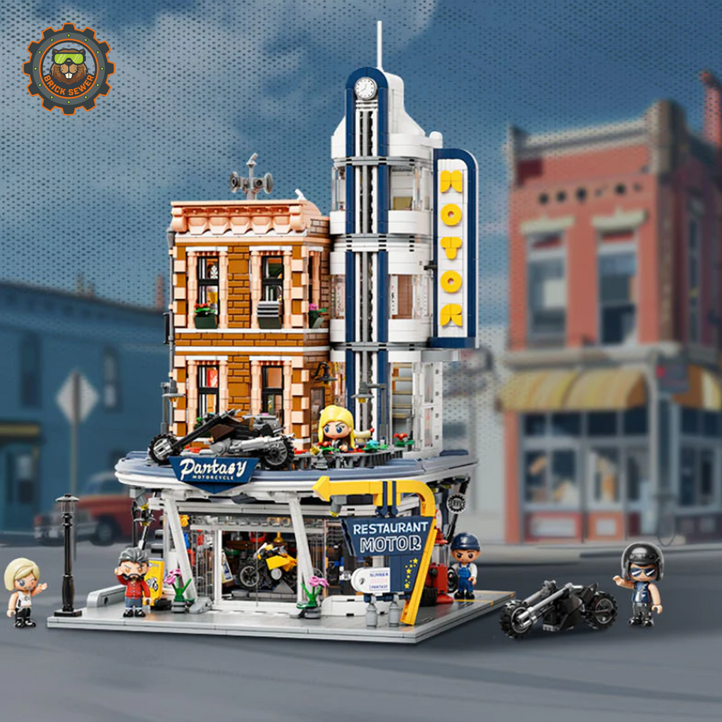 Motorcycle Restaurant 2994pcs | Building Blocks Set - Image 9 of 9 | TheBrickTube