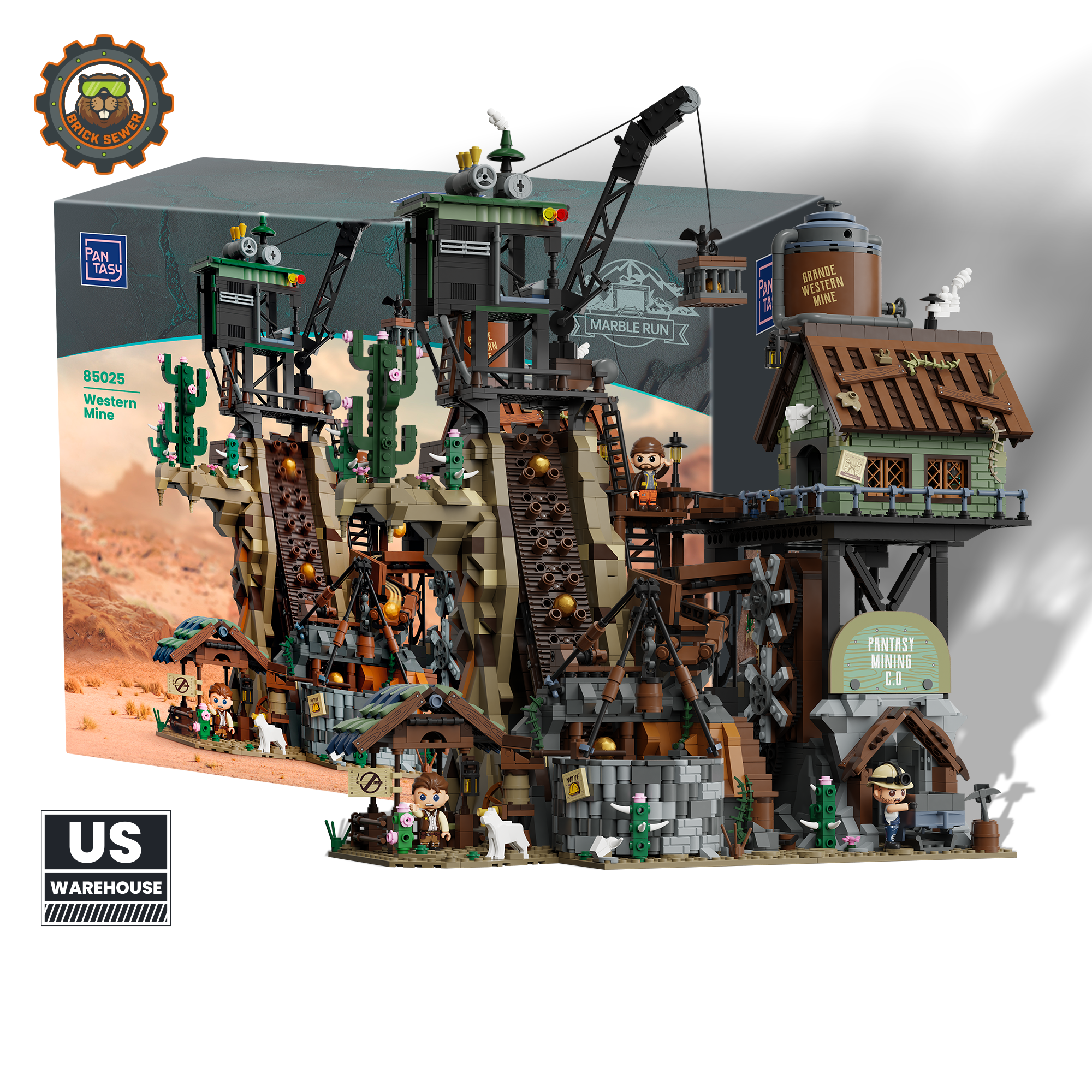 Western Mine 2990pcs - Main Image | TheBrickTube