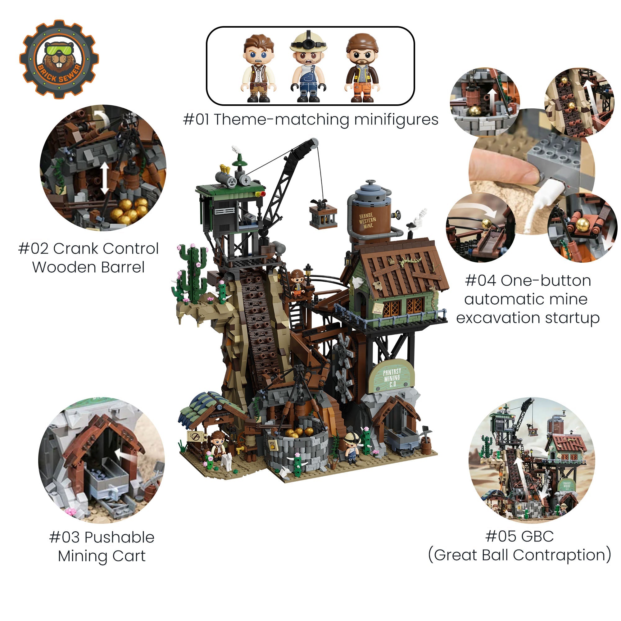 Western Mine 2990pcs - Image 2 of 6 | TheBrickTube