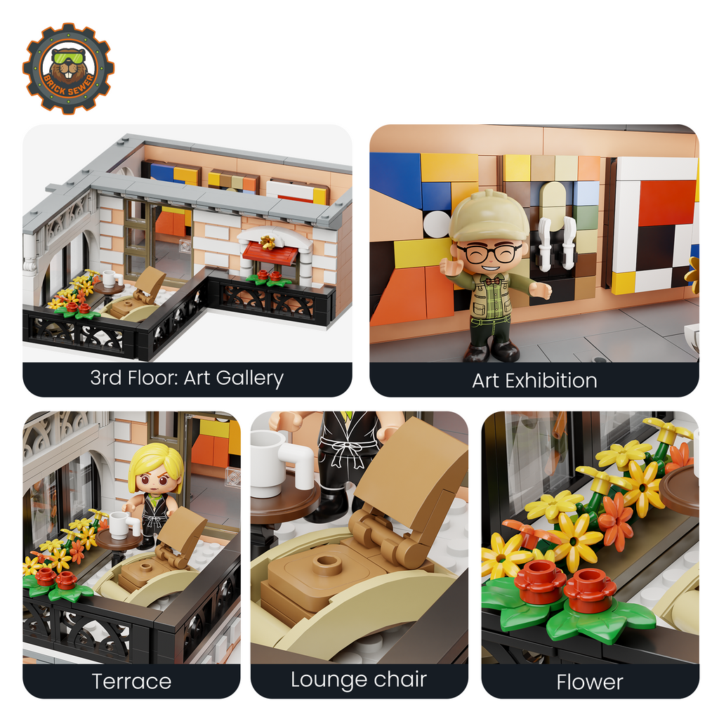 Blossom Cafe 2826pcs | Floral Building Blocks - Image 6 of 8 | TheBrickTube