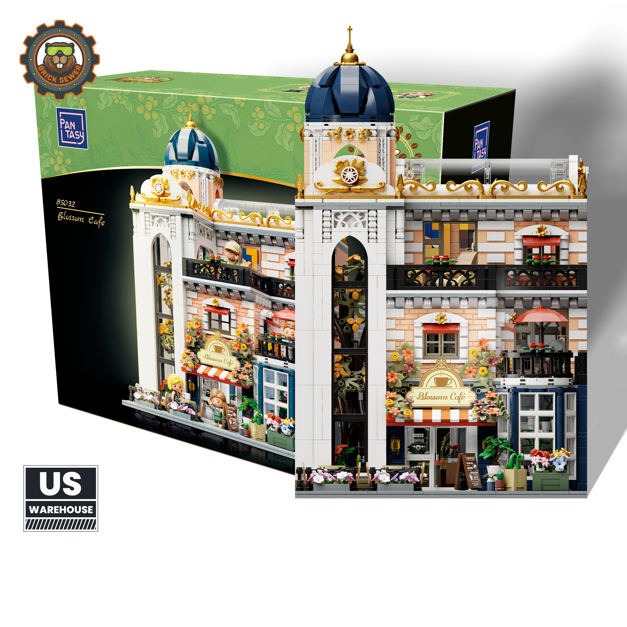 Blossom Cafe 2826pcs | Floral Building Blocks - Main Image | TheBrickTube