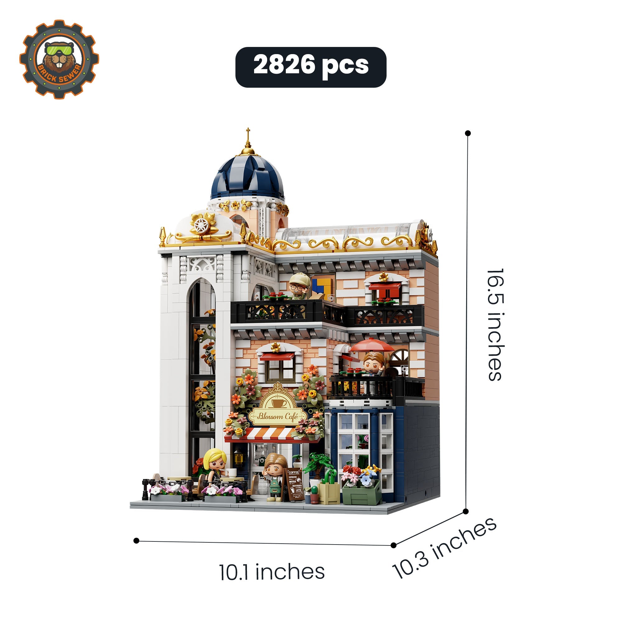 Blossom Cafe 2826pcs | Floral Building Blocks - Image 3 of 8 | TheBrickTube