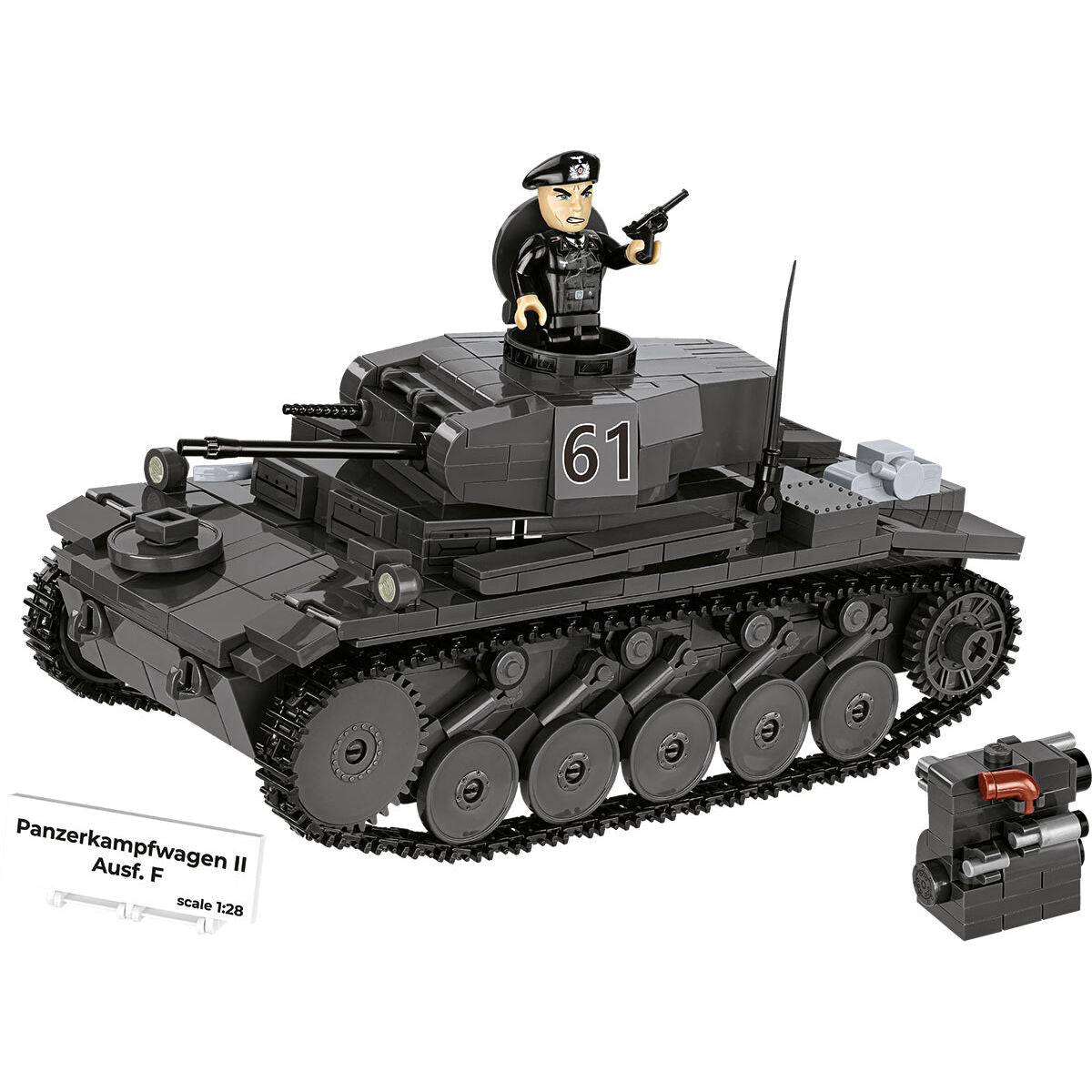 PanzerKampWagen II Ausf. F Tank Building Set - Image 5 of 6 | TheBrickTube