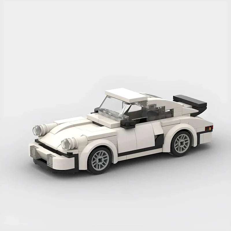 Porsche 911 Classic brick model - front angle view - TheBrickTube