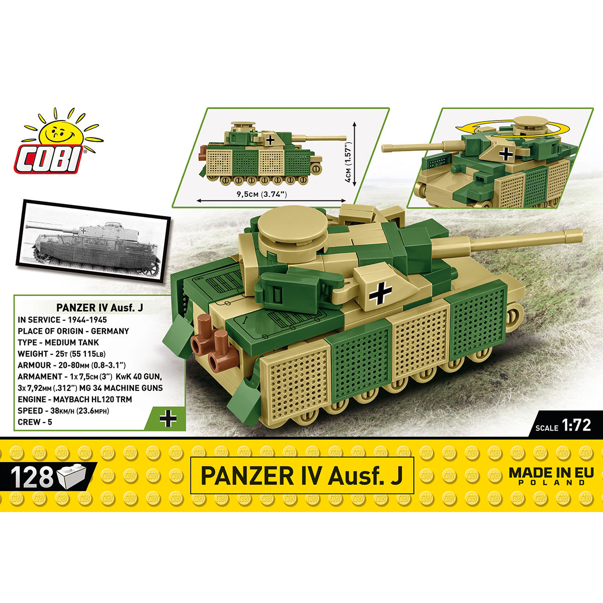 Panzer IV Ausf. J Tank 1:72 Scale Building Set - Image 4 of 6 | TheBrickTube