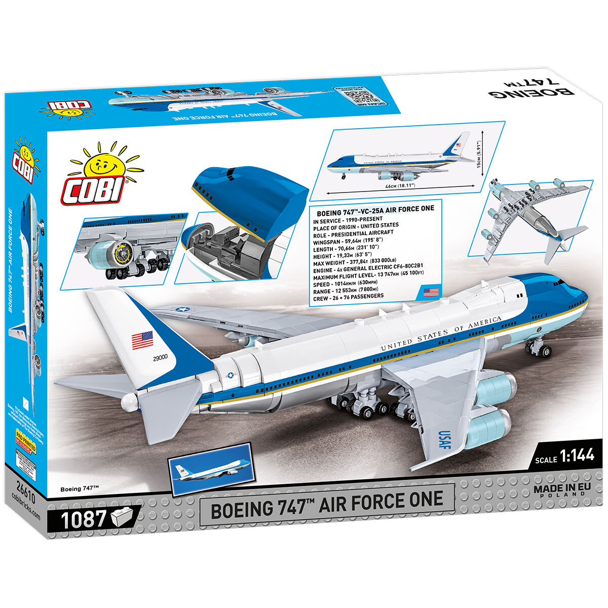 Boeing 747 Air Force One Building Set - Image 2 of 6 | TheBrickTube