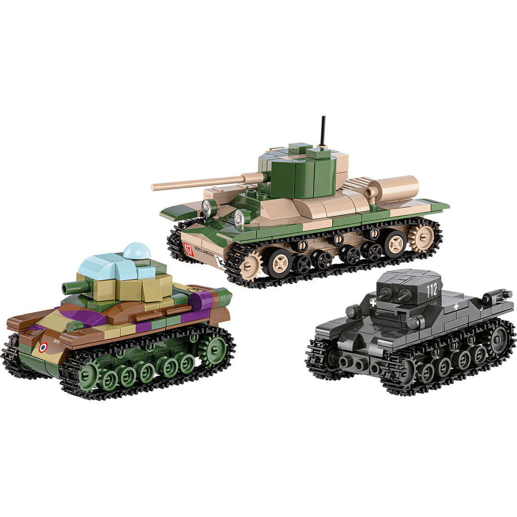Renault R35, Valentine IX, Panzer I Tanks 1:48 Building Set - Image 5 of 6 | TheBrickTube