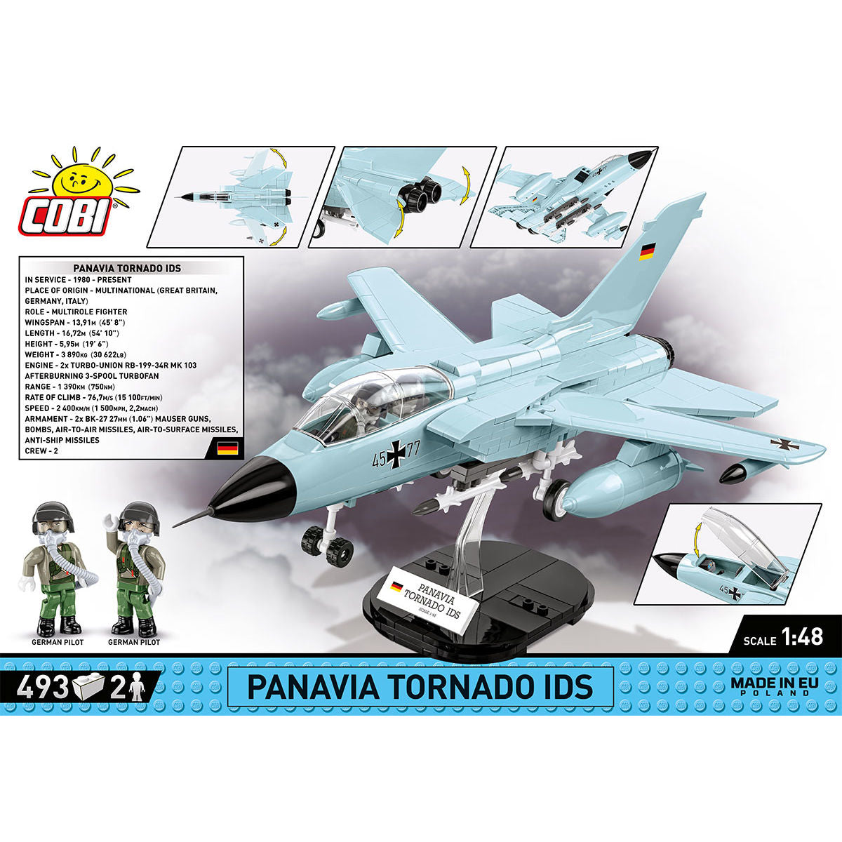 Panavia Tornado IDS Combat Aircraft Building Set - Image 4 of 6 | TheBrickTube