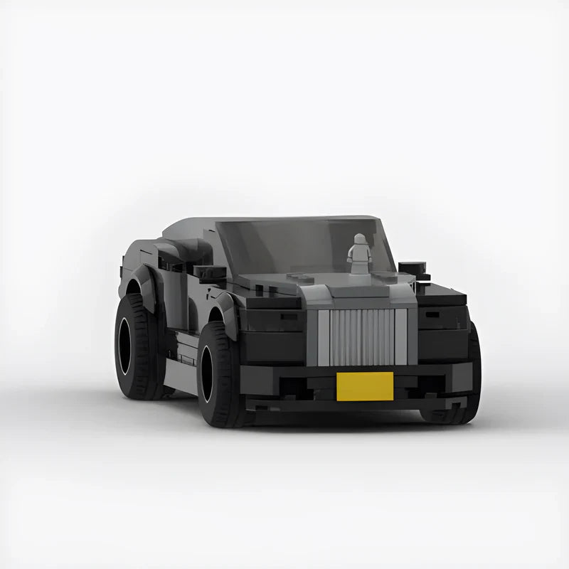 Rolls Royce Wraith brick model - rear angle view - TheBrickTube