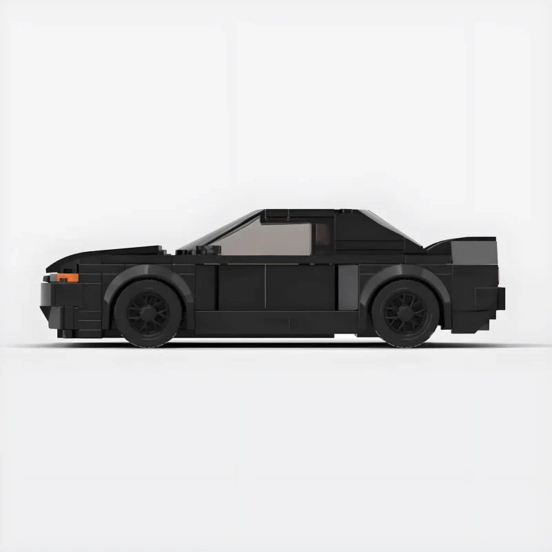 Nissan Skyline GTR R32 brick model - rear angle view - TheBrickTube