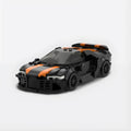 Bugatti Chiron SuperSport 300 + brick model - front angle view - TheBrickTube