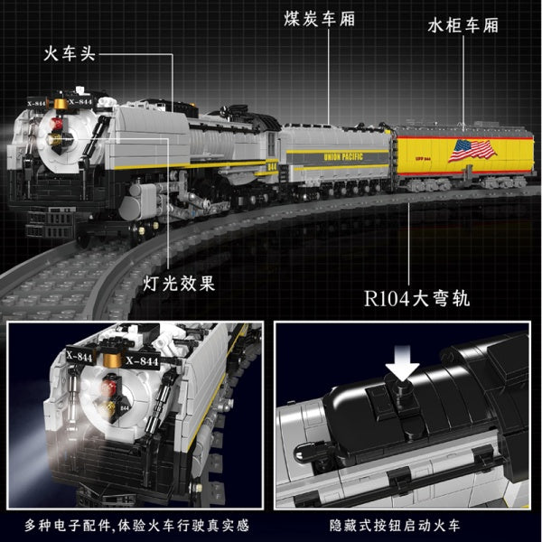 MouldKing 12031 Union Pacific 844 Steam Locomotive Technic - Image 4 of 7 | TheBrickTube