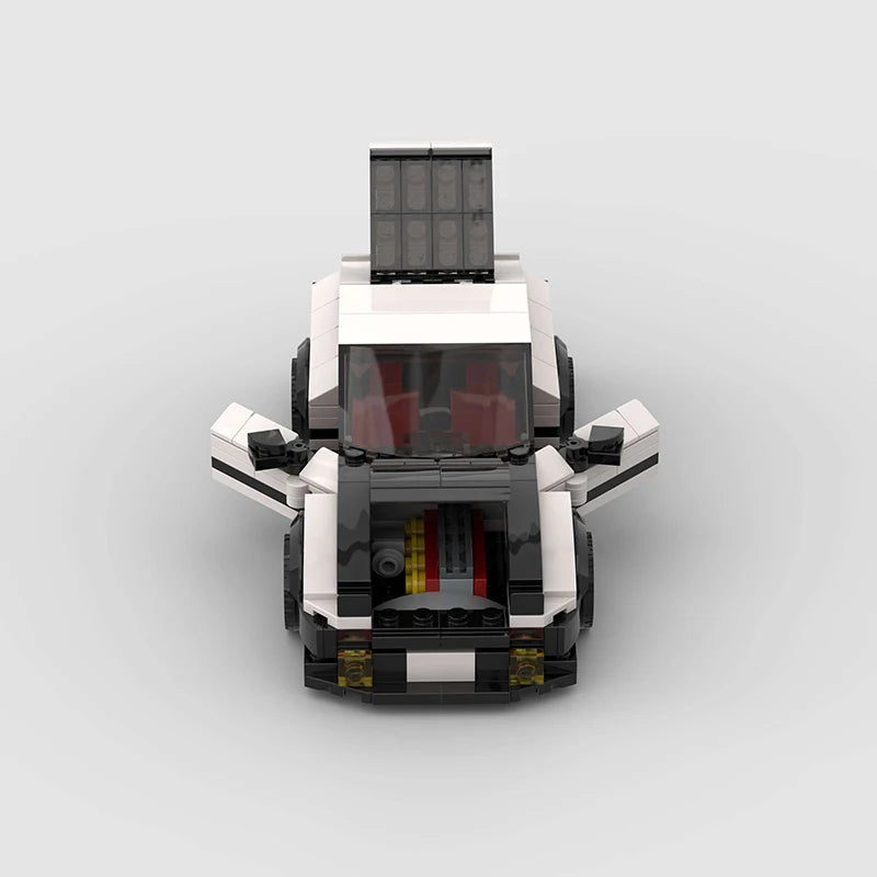 Toyota AE86 Initial D brick model - detail close-up - TheBrickTube