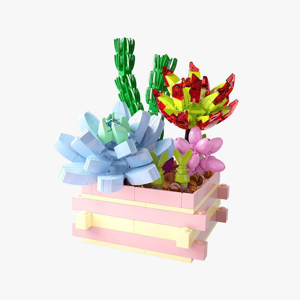 Succulent Garden Something Blue - Main Image | TheBrickTube