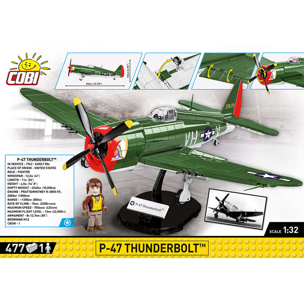 P-47 Thunderbolt Plane Building Set - Image 4 of 6 | TheBrickTube